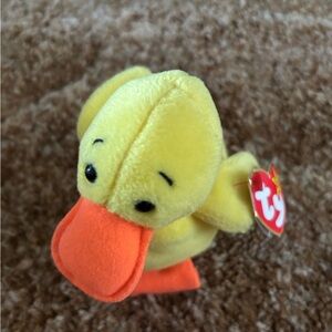 TY Beanie Baby Quackers the Duck